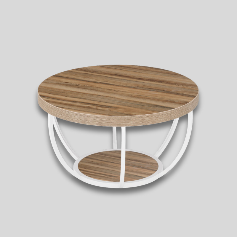 Table basse bois industriel