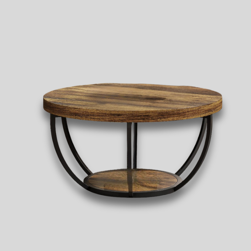 Table basse bois industriel