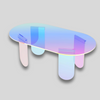Table basse transparente