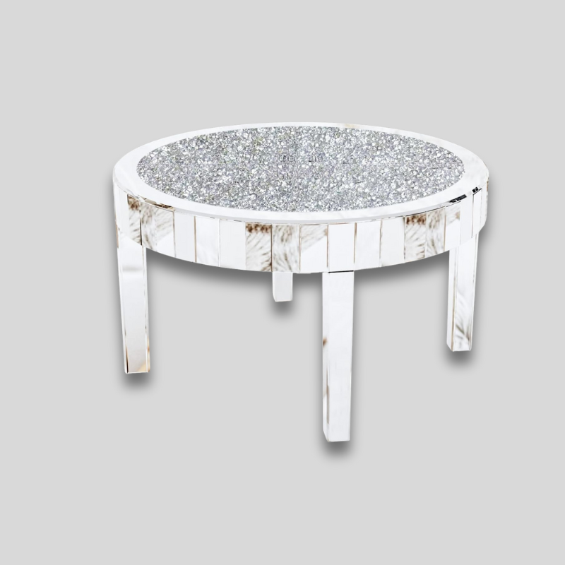 Table basse ronde en verre
