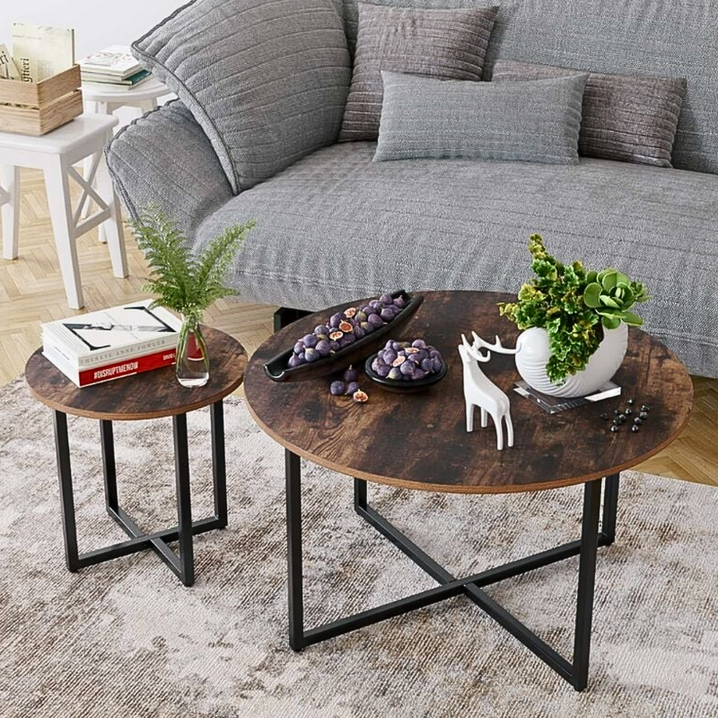 Table basse industrielle vintage