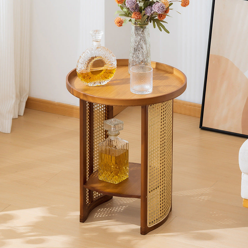 Table basse rotin tubulaire | Caramel