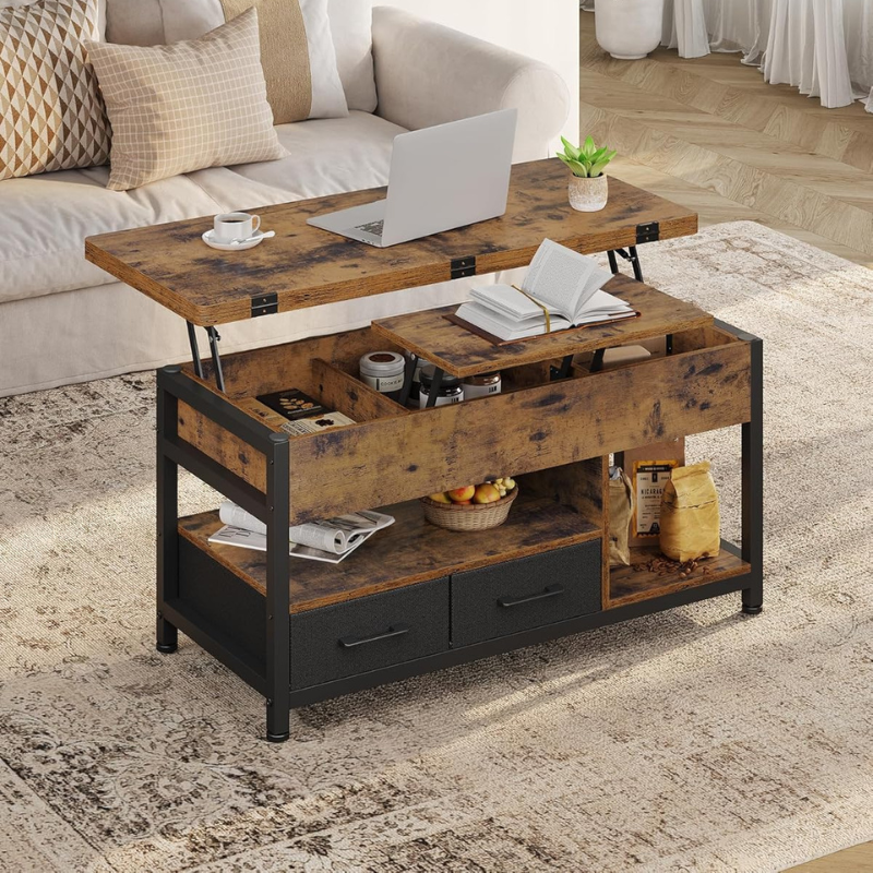 Table basse modulable et relevable