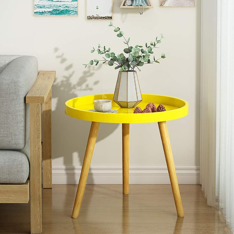 Petite table basse de jardin | Jaune