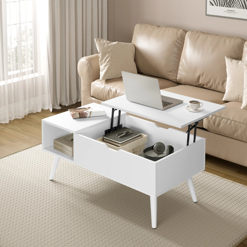 Table basse avec plateau relevable