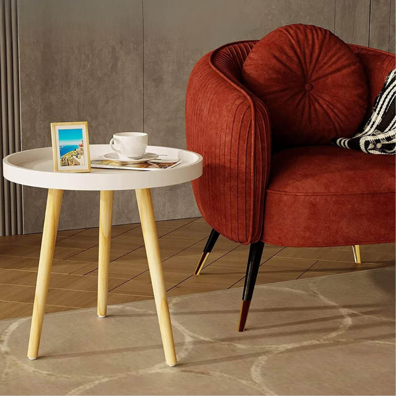 Petite table basse de jardin | Blanche