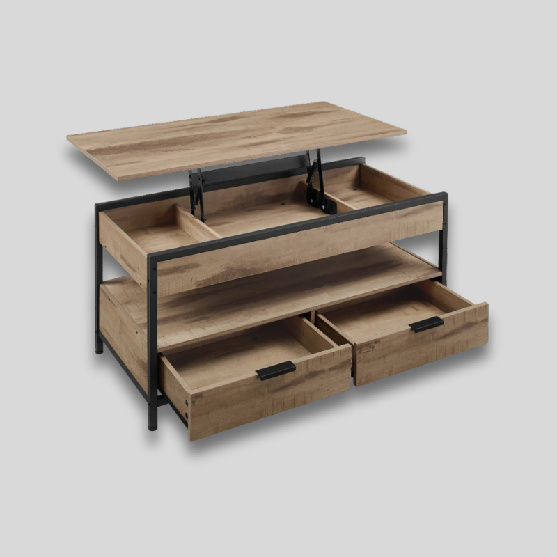 Table basse modulable et relevable