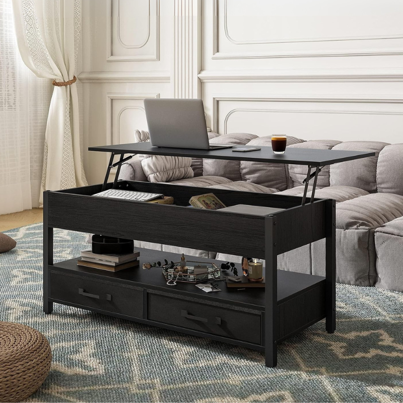 Table basse modulable et relevable